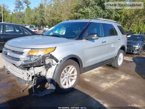 2014 Ford Explorer Xlt VIN 1FM5K7D8XEGA86940 фото 3