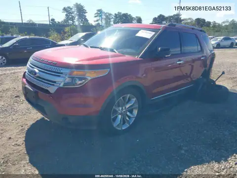 1FM5K8D81EGA52133 — 2014 Ford Explorer, фото 3 с аукциона IAAI, Сзади слева