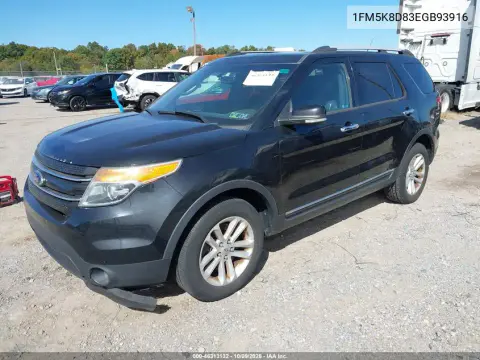 2014 Ford Explorer Xlt VIN 1FM5K8D83EGB93916 фото 2
