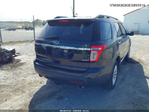 2014 Ford Explorer Xlt VIN 1FM5K8D83EGB93916 фото 4