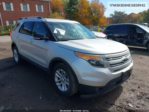 1FM5K8D84EGB38942 — 2014 Ford Explorer, Левый бок, фото до ремонта