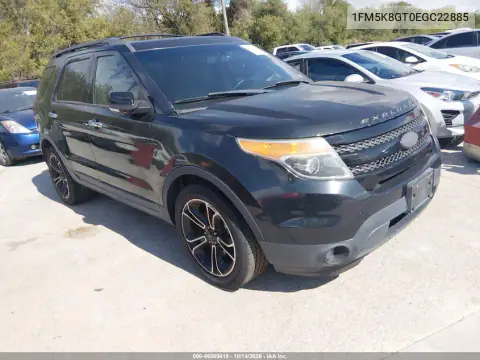 1FM5K8GT0EGC22885 — 2014 Ford Explorer, Естественный износ, фото до ремонта