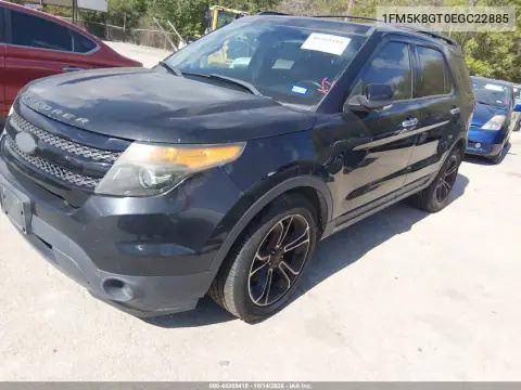 1FM5K8GT0EGC22885 — 2014 Ford Explorer, фото 2 с аукциона IAAI, Естественный износ