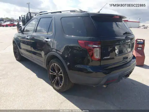 1FM5K8GT0EGC22885 — 2014 Ford Explorer, фото 3 с аукциона IAAI, Естественный износ