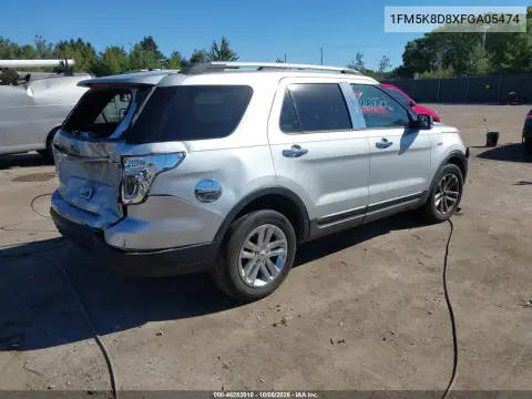 2015 Ford Explorer Xlt VIN 1FM5K8D8XFGA05474 фото 5