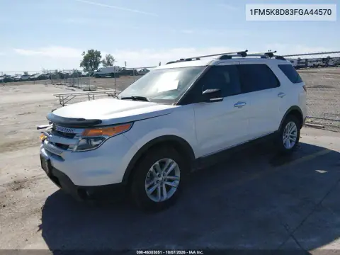 2015 Ford Explorer Xlt VIN 1FM5K8D83FGA44570 фото 3