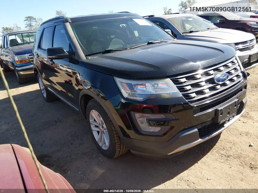 2016 Ford Explorer Xlt VIN 1FM5K7D89GGB12561 фото 2