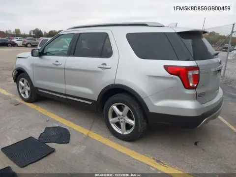 1FM5K8D85GGB00459 — 2016 Ford Explorer, фото 4 с аукциона IAAI, Передняя часть