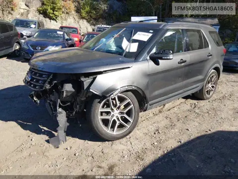 2017 Ford Explorer Sport VIN 1FM5K8GT5HGA18605 фото 2