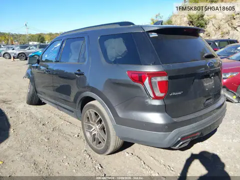 2017 Ford Explorer Sport VIN 1FM5K8GT5HGA18605 фото 3