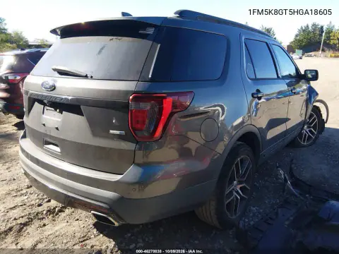 2017 Ford Explorer Sport VIN 1FM5K8GT5HGA18605 фото 4