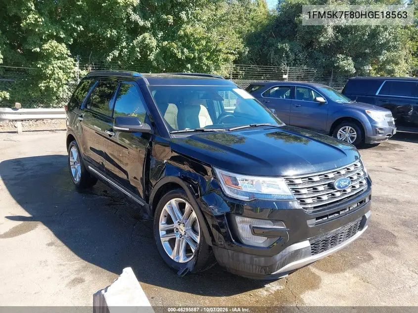 2017 Ford Explorer Limited VIN 1FM5K7F80HGE18563 фото 2