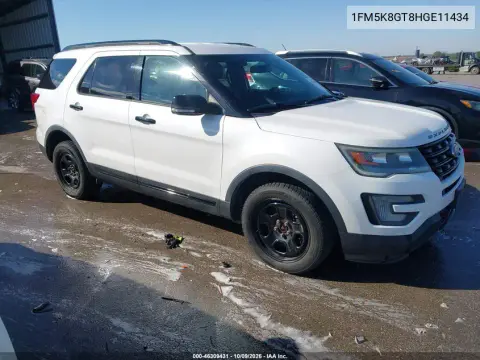 1FM5K8GT8HGE11434 — 2017 Ford Explorer, Сзади, фото до ремонта