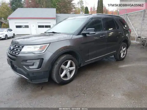 1FM5K8D88HGA05962 — 2017 Ford Explorer, фото 3 с аукциона IAAI, Задняя часть