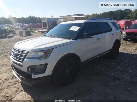 1FM5K7F8XHGB80866 — 2017 Ford Explorer, фото 3 с аукциона IAAI, Правый бок