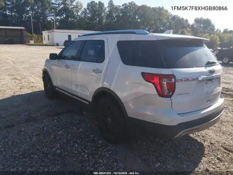 1FM5K7F8XHGB80866 — 2017 Ford Explorer, фото 4 с аукциона IAAI, Правый бок