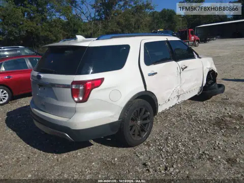 1FM5K7F8XHGB80866 — 2017 Ford Explorer, фото 5 с аукциона IAAI, Правый бок
