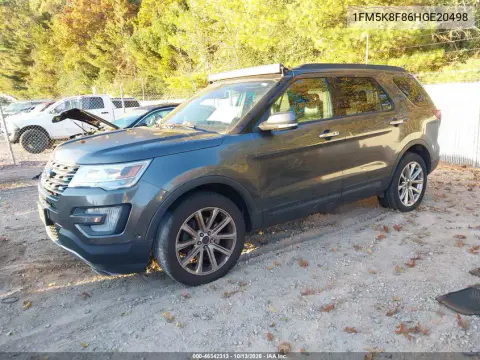 2017 Ford Explorer Limited VIN 1FM5K8F86HGE20498 фото 2