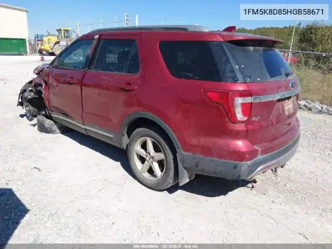 1FM5K8D85HGB58671 — 2017 Ford Explorer, фото 3 с аукциона IAAI, Не указано