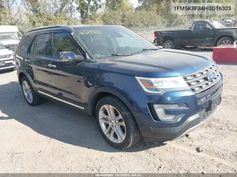 1FM5K8F84HGD16303 — 2017 Ford Explorer, Естественный износ, фото до ремонта