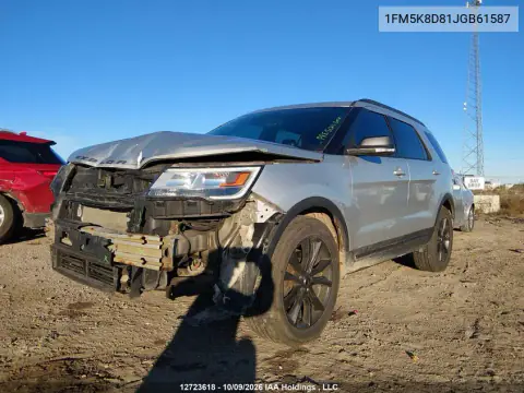 2018 Ford Explorer Xlt VIN 1FM5K8D81JGB61587 фото 3
