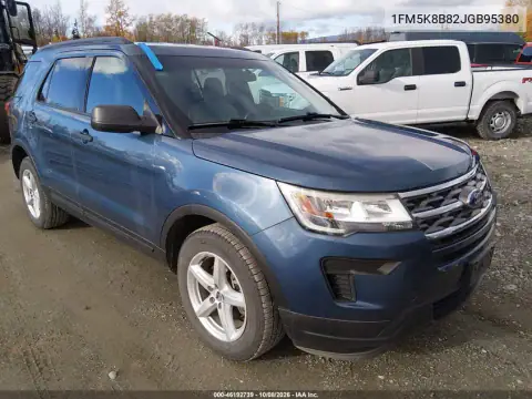 1FM5K8B82JGB95380 — 2018 Ford Explorer, Естественный износ, фото до ремонта