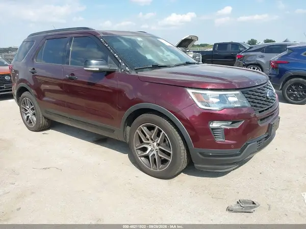 1FM5K8GTXJGA66977 — 2018 Ford Explorer, Задняя часть (Rear), фото до ремонта