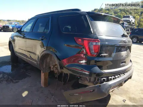 2018 Ford Explorer Sport VIN 1FM5K8GT6JGA34835 фото 3