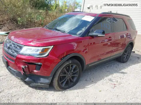 2018 Ford Explorer Xlt VIN 1FM5K8D88JGA96995 фото 3