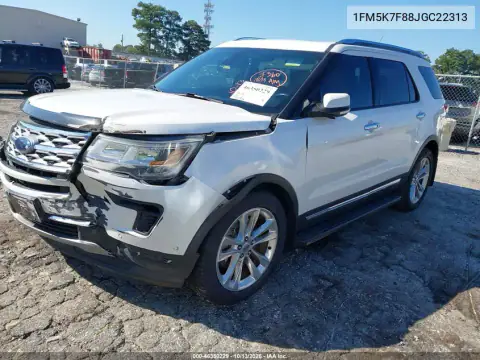 1FM5K7F88JGC22313 — 2018 Ford Explorer, фото 2 с аукциона IAAI, Передняя часть