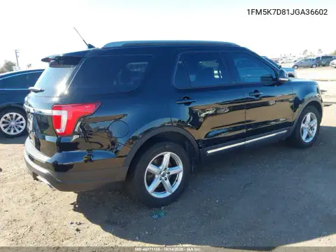 1FM5K7D81JGA36602 — 2018 Ford Explorer, фото 4 с аукциона IAAI, Естественный износ