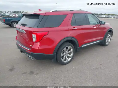 1FM5K8HC9LGA16332 — 2020 Ford Explorer, фото 5 с аукциона IAAI, Передняя часть