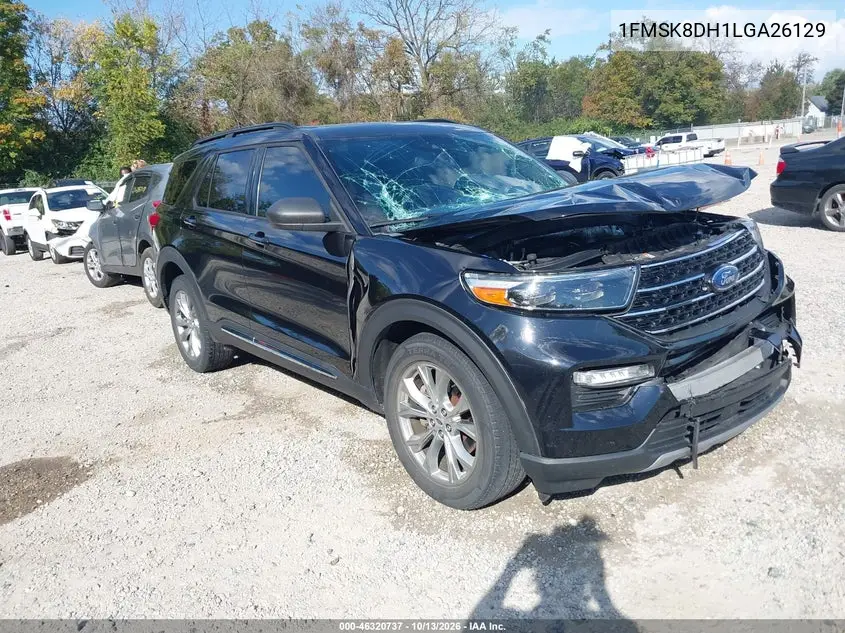 1FMSK8DH1LGA26129 — 2020 Ford Explorer, фото 2 с аукциона IAAI, Передняя часть