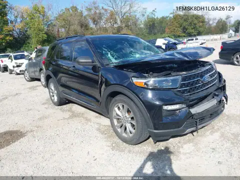 1FMSK8DH1LGA26129 — 2020 Ford Explorer, Передняя часть, фото до ремонта