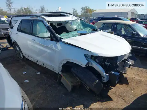 1FMSK8DH8LGC88004 — 2020 Ford Explorer, Переворот, фото до ремонта