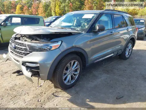 2020 Ford Explorer Xlt VIN 1FMSK8DH3LGB99618 фото 3