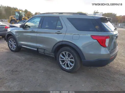 2020 Ford Explorer Xlt VIN 1FMSK8DH3LGB99618 фото 4