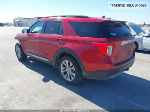 2020 Ford Explorer Xlt VIN 1FMSK8DH8LGB40693 фото 4
