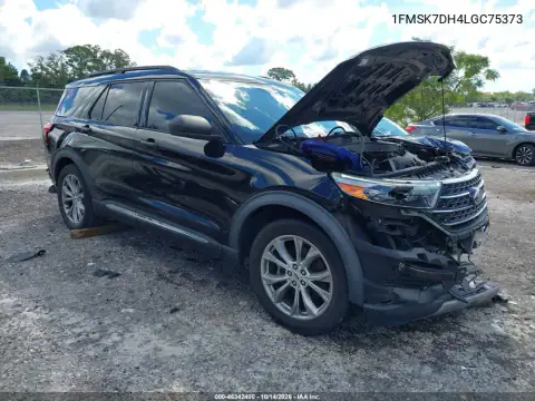 1FMSK7DH4LGC75373 — 2020 Ford Explorer, Передняя и задняя части, фото до ремонта