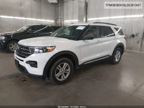 1FMSK8DH3LGC81347 — 2020 Ford Explorer, фото 2 с аукциона IAAI, Естественный износ