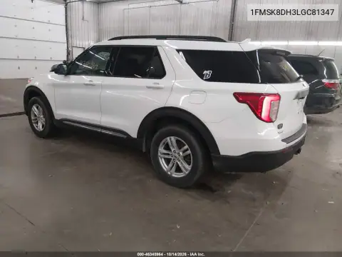 1FMSK8DH3LGC81347 — 2020 Ford Explorer, фото 3 с аукциона IAAI, Естественный износ