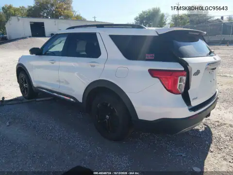 1FMSK8DH0LGC95643 — 2020 Ford Explorer, фото 4 с аукциона IAAI, Справа сзади
