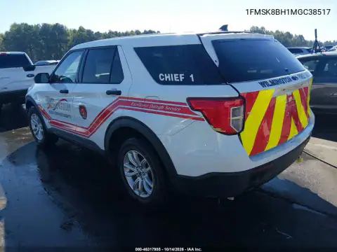 1FMSK8BH1MGC38517 — 2021 Ford Explorer, фото 4 с аукциона IAAI, Задняя часть