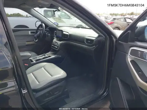 2021 Ford Explorer Xlt VIN 1FMSK7DH6MGB43104 фото 6