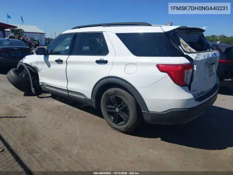 1FMSK7DH0NGA40231 — 2022 Ford Explorer, фото 4 с аукциона IAAI, Передняя часть