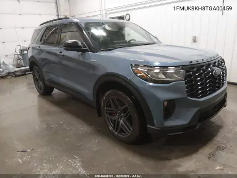 1FMUK8KH8TGA00459 — 2026 Ford Explorer, Сзади слева, фото до ремонта