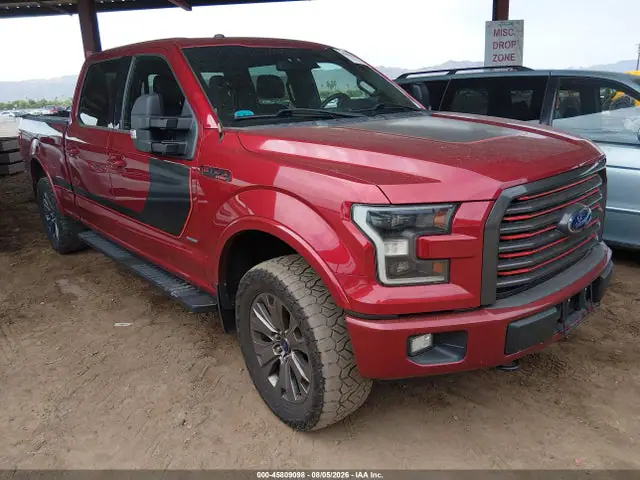 1FTFW1EG1HFC67077 — 2017 Ford F-150 Lariat, Кузов (Exterior Burn), фото до ремонта