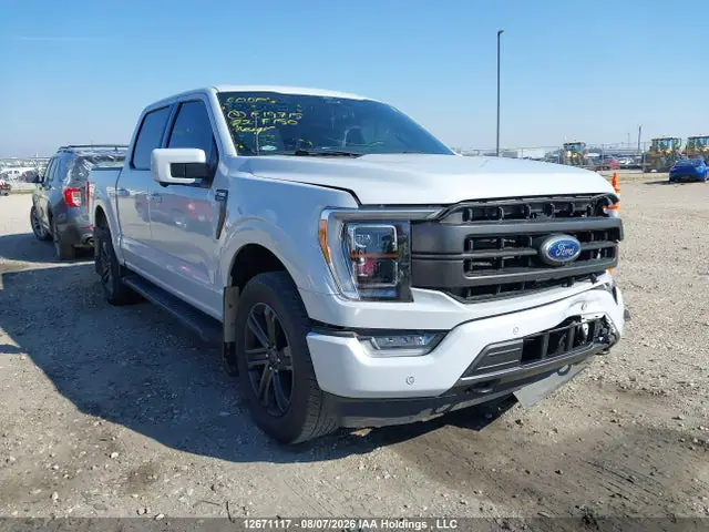 1FTFW1E5XNKE19715 — 2022 Ford F-150 Lariat, Передняя часть (Front), фото до ремонта