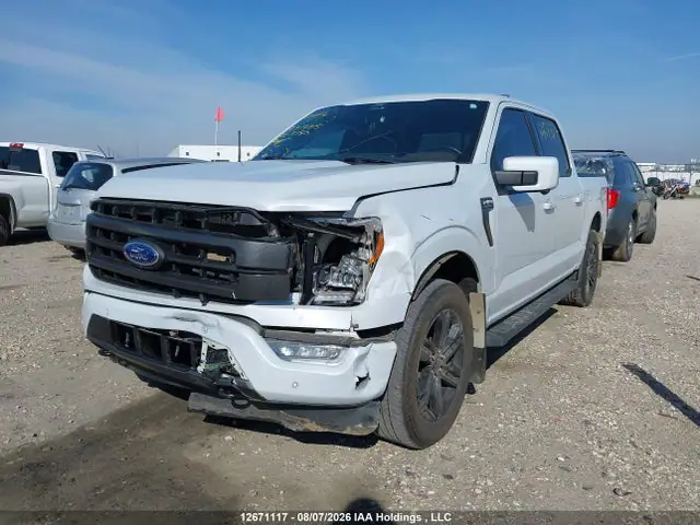 1FTFW1E5XNKE19715 — 2022 Ford F-150 Lariat, фото 2 с аукциона IAAI 13.10.2026, Передняя часть