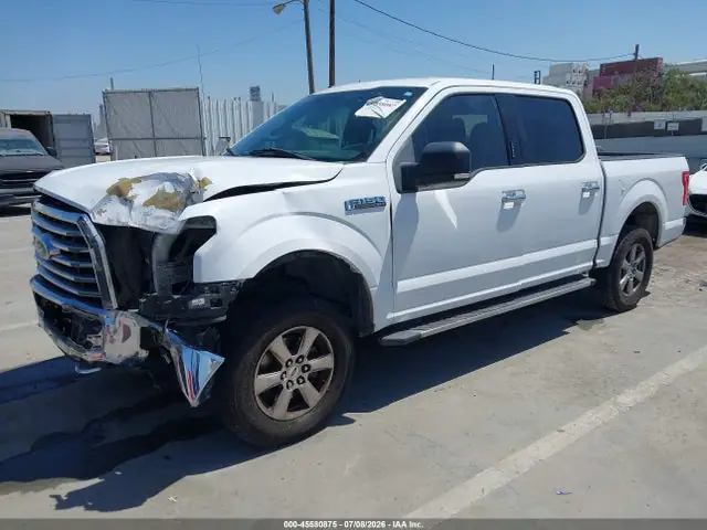 1FTEW1EF0HKD19535 — 2017 Ford F-150 XLT, фото 2 с аукциона IAAI 14.10.2026, Передняя часть